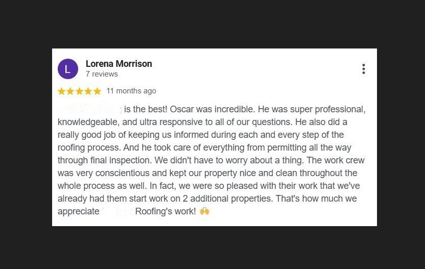 Miami Roofing Anna Morrisson Review - Miami Roofing Review